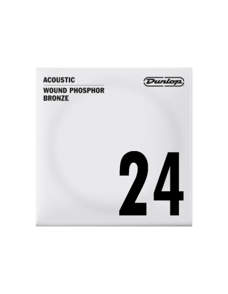 Unité 24 acoustique filée Dunlop Phosphor bronze