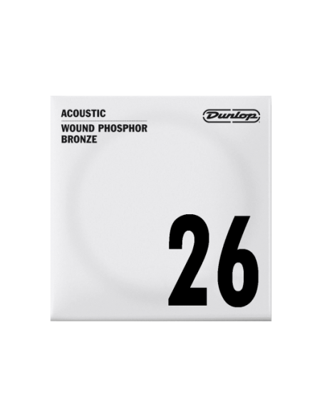 Unité 26 acoustique filée Dunlop Phosphor bronze