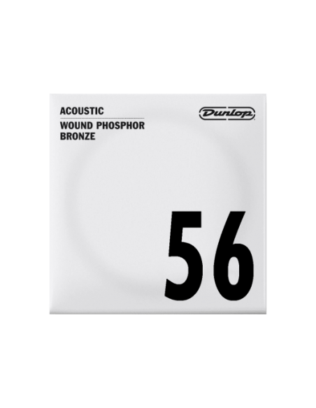 Acoustic single string Dunlop bronze 80/20 wound 56