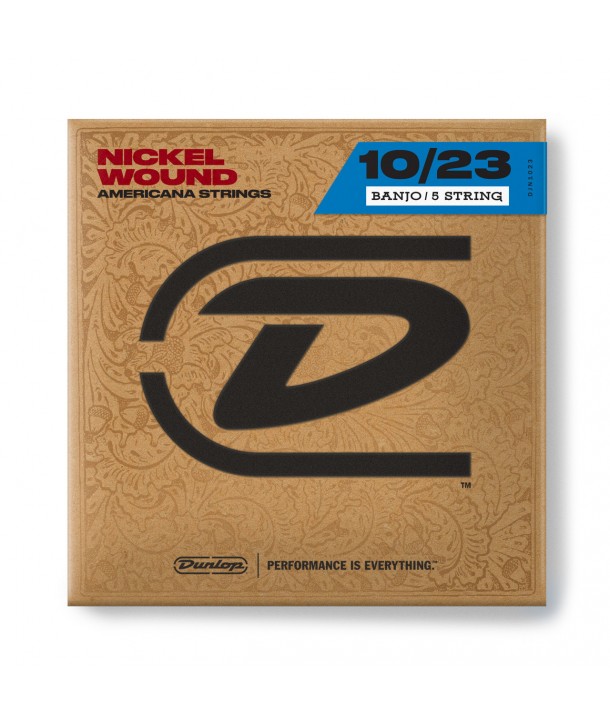 Juego de 5 cuerdas para banjo níquel entorchado Medium