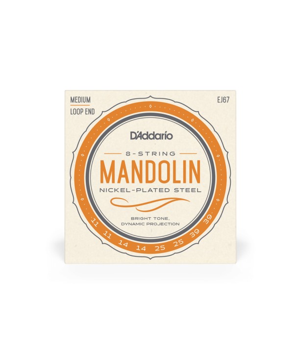 Jeu de cordes pour Mandoline Acoustique ou Electrique en Nickel