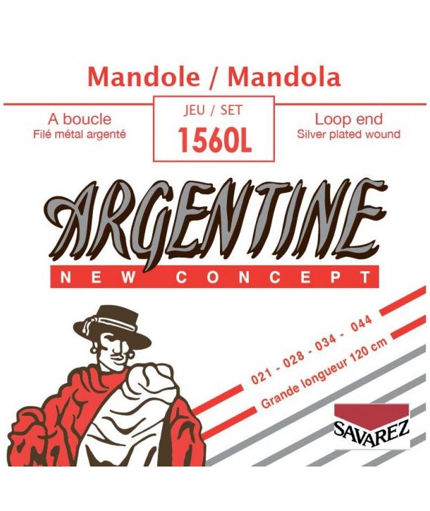 Jeu de cordes grande longueur pour Mandole Argentine